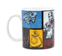 Star Wars Episode 7 Retro 11oz Mug - Millenium Falcon BB-8 Captain Phasma