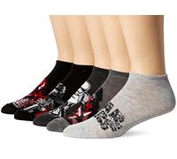 STAR WARS Episode 8 Men's 5 Pack No Show, Black Prime Fits Sock Size 10-13; Fits Shoe Size 6.5-12.5