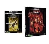 STAR WARS Episode II - L'ATTAQUE DES CLONES (2019) - Blu-ray 4K [4K Ultra-HD + Blu-ray + Blu-ray Bonus] & STAR WARS Episode III - LA REVANCHE DES SITH (2019) - Blu-ray [Blu-ray + Blu-ray bonus]