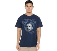 Star Wars Episode III Revenge of The Sith Jedi Master Obi-wan Portrait Unisex T Shirt, Navy, Bleu Marine, XL Mixte