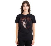 Star Wars Episode III The Sith Revenge of Anakin Portrait Ladies T Shirt, Black, Noir, S Femme