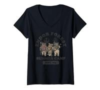 Star Wars Ewok Endor Camp Speeder Vintage T-Shirt avec Col en V