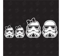 Star Wars Family with 2 Little Girls ? Autocollants