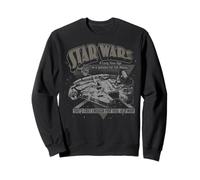 Star Wars Faucon Millenium In A Galaxy Far Away Faded Text Sweatshirt