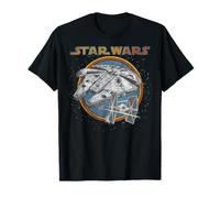 Star Wars Faucon Millenium & TIE Fighter In The Stars Logo T-Shirt