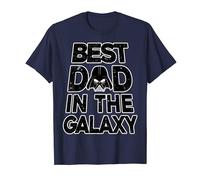 Star Wars Fête des Pères Darth Vader Best Dad Galaxy Text T-Shirt