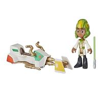 Star Wars Figurine Kai Brightstar et véhicule Speeder Bike à l'échelle 10 cm, Jouets préscolaires pour Filles et garçons, dès 3 Ans