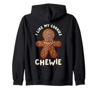 Star Wars Funny Holiday Gingerbread I Like My Cookies Chewie Sweat à Capuche