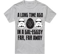 Star Wars - "GalEggsy Far, Far Away" T-shirt pour homme TV3633 (L) (Sport Heide)