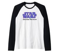 Star Wars Girls Rule The Galaxy Stars Manche Raglan