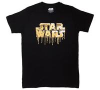 Star Wars Gold Drip Logo Autorisé T-shirt Hommes