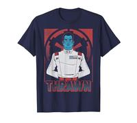 Star Wars Grand Admiral Thrawn Poster T-Shirt, Homme, Bleu Marine, XXL