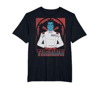 Star Wars Grand Admiral Thrawn Poster T-Shirt, Homme Grandes Tailles, Noir, 6X Tall
