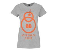 Star Wars Gris Bb-8 T-shirt à manches courtes Femme