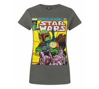 Star Wars Gris Boba Fett T-shirt à manches courtes Femme