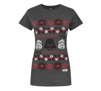Star Wars Gris Darth Vader T-shirt à manches courtes Femme