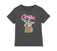 mandarin creative ltd Star Wars Grogu Bubble Unisex Kids T Shirt, Charbon, 12-13 Ans Garçon