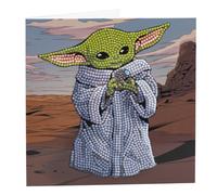 Star Wars Grogu Carte À Diamanter 18x18cm Crystal Art