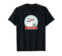 Star Wars Grogu Christmas Stormtrooper Snowman Snow Globe T-Shirt