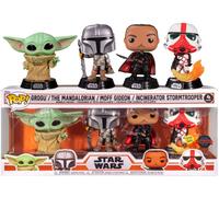 Star Wars - Grogu Le Mandalorien Moff Gideon Incinérateur Stromtrooper 4 Pack Special Edition Glows - Funko Pop ! - Vinyl Figur