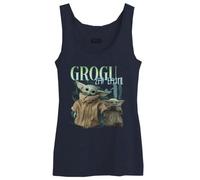 Star Wars « Grogu Poster » WOSWMANTK007 Débardeur Femme, Navy, Taille XXL