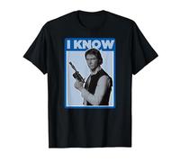 Star Wars Han Solo Iconic Unscripted I Know T-Shirt, Homme, Noir, 5XL