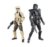 Hasbro Pack de 2 figurines Star Wars Rogue One Black Series Shoretrooper et Death Trooper 15 cm