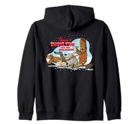 Star Wars Holiday Chewbacca Dog Walker Snow Funny Christmas Sweat à Capuche