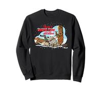 Star Wars Holiday Chewbacca Dog Walker Snow Funny Christmas Sweatshirt