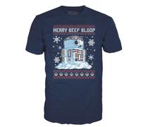 Star Wars Holiday Pop! Tees T-Shirt R2-D2 Snowman (S)