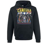 Star Wars Homme Sweat-Shirt à Capuche Noir L 80% Coton, 20% Polyester Regular/Coupe Standard