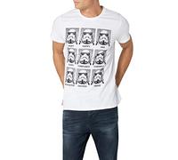 Star Wars Homme Trooper Emotions T Shirt, Blanc, XXL EU