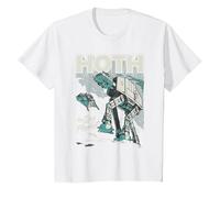Star Wars Hoth The Ice Planet Retro Comic T-Shirt, Enfant, Blanc, 6 Ans