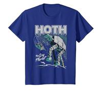 Star Wars Hoth The Ice Planet Retro Comic T-Shirt, Enfant, Bleu Royal, 2 Ans