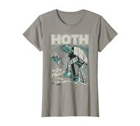 Star Wars Hoth The Ice Planet Retro Comic T-Shirt, Femme, Ardoise, L