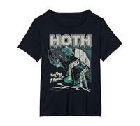 Star Wars Hoth The Ice Planet Retro Comic T-Shirt, Femme Grandes Tailles, Noir, 1X