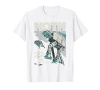 Star Wars Hoth The Ice Planet Retro Comic T-Shirt, Homme, Blanc, 6XL