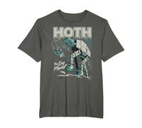 Star Wars Hoth The Ice Planet Retro Comic T-Shirt, Homme Grandes Tailles, Asphalte, 6X Tall
