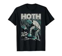 Star Wars Hoth The Ice Planet Retro Comic T-Shirt, Homme, Noir, S