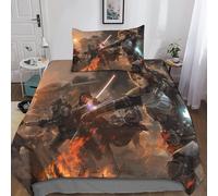 Star Wars Housse De Couette D Design Soft Avec Taie D¡®Oreiller,The Mandalorian Couette Respirante Avec Fermeture ¿¿ Glissi¿¿Re Girls Boys Bedding