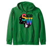 Star Wars Iconic Rainbow Retro Colors Big Chest Logo Sweat à Capuche