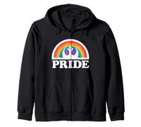 Star Wars Iconic Rebel Alliance Rainbow Badge Big Chest Logo Sweat à Capuche