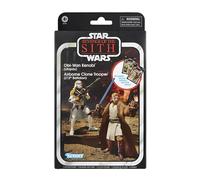 Star Wars The Vintage Collection Obi-Wan Kenobi & Airborne Clone Trooper, Star Wars : Revenge of the Sith Premium Figurines de collection 9,5 cm