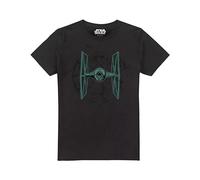 Star Wars Imperial Star Fighter Unisex T Shirt, Black, Noir, XL Mixte