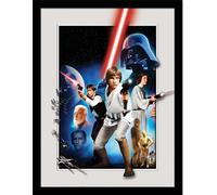 Star Wars - Impression encadrée, montage d'images PM10444 (40 cm x 30 cm) (Coloré)