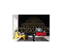 Star Wars Intro Ouverture Crawl Papier Peint, en Vinyle, Jaune/Noir, Lot de 8