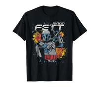 Star Wars Jango Fett Hero Blasters Mandalorian Prequel T-Shirt, Homme, Noir, XL
