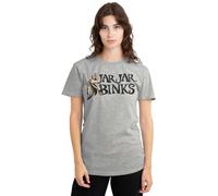 Star Wars Jar Binks Ladies T Shirt, Heather, Athletic chiné, M Femme