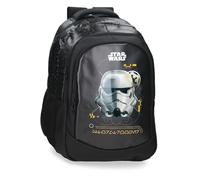 Star Wars Joumma Storm Trooper Sac à dos d'école double compartiment pour ordinateur portable 15,6" Noir 34 x 46 x 21 cm PVC 32,84L