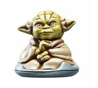 Star Wars Joy Toy 651353 Yoda Assis « Always Two There are» Figurine de Collection Haut de Gamme en céramique dans Une boîte élégante en Cuir